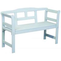 Friese 2-zits houten tuinbank blauw - thumbnail