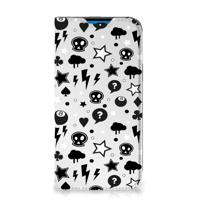Mobiel BookCase iPhone 14 Pro Silver Punk - thumbnail