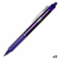 Pen Pilot Frixion Clicker Wisbare inkt Paars 0,4 mm 12 Stuks - thumbnail