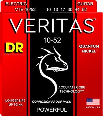 DR Strings VTE-10/52 Veritas Medium to Heavy 10-52 elektrische gitaarsnaren DR Strings VTE-10/52 Veritas Medium to Heavy 10-52 elektrische gitaarsnaren