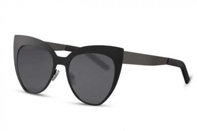 CWI zonnebril vlinder volledig omrand cat. 3 zwart/zwart CWI zonnebril vlinder volledig omrand cat. 3 zwart/zwart