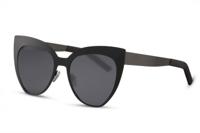 CWI zonnebril vlinder volledig omrand cat. 3 zwart/zwart - thumbnail