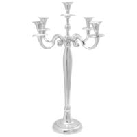 VidaXL Kaarsenhouder zilver 39 x 39 x 60 cm aluminium - thumbnail