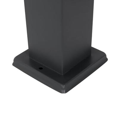 QAZQA Buitenlamp donkergrijs 80 cm met stopcontact IP44 - Malios