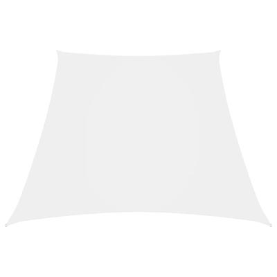 VidaXL Zonnezeil trapezium 3/5x4 m oxford stof wit