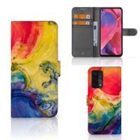 Hoesje OPPO A54 5G | A74 5G | A93 5G Watercolor Dark - thumbnail