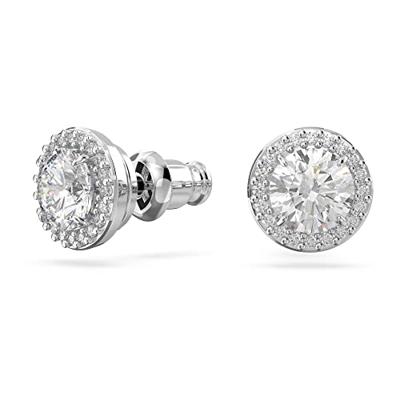 Swarovski 5636269 Oorknoppen Constella zilverkleurig-wit 9 x 9 mm