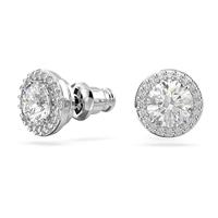 Swarovski 5636269 Oorknoppen Constella zilverkleurig-wit 9 x 9 mm - thumbnail