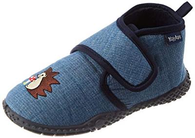 Playshoes pantoffels Egel Jeansblauw-28-29 Playshoes pantoffels Egel Jeansblauw-28-29