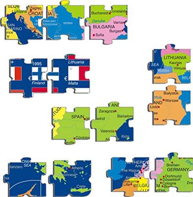 Selecta Larsen legpuzzel de europese unie, 70st. Selecta Larsen legpuzzel de europese unie, 70st.