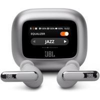 JBL Live Beam 3, Draadloze oordopjes met Bluetooth, 48 uur batterijduur, True Adaptive Noise Cancelling en Hoogwaardig JBL Signature Geluid, IP55 Waterproof, Closed-Back Stick Ontwerp, Zilver - thumbnail