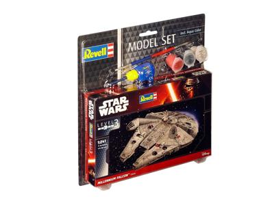 Star Wars Model Kit 1/241 Model Set Millennium Falcon 10 cm - thumbnail