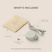 Satechi OntheGo 2-in-1 wireless oplader (15W) - Sand - thumbnail