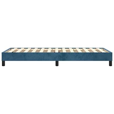 Boxspringframe fluweel donkerblauw 100x200 cm