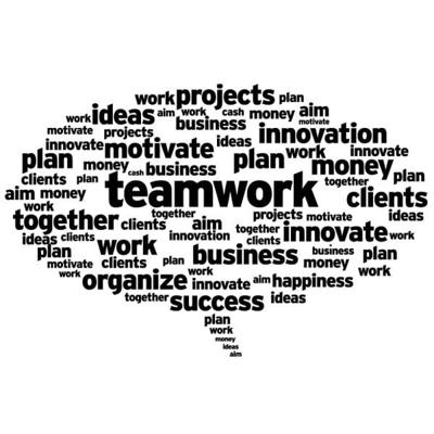 Teamwork - Muursticker Teamwork - Muursticker