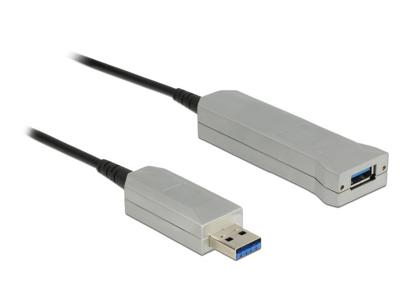 DeLOCK 20m USB3.0-A + USB Micro-B/USB3.0-A USB-kabel 3.2 Gen 1 (3.1 Gen 1) USB A USB A/Micro-USB B Zwart, Zilver