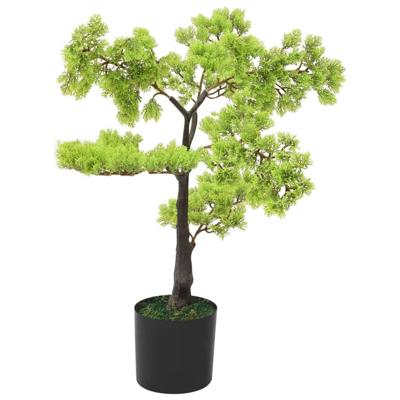 VidaXL Kunstplant met pot cipres bonsai 60 cm groen VidaXL Kunstplant met pot cipres bonsai 60 cm groen