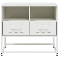 Tv-meubel 68x39x60,5 cm staal wit - thumbnail