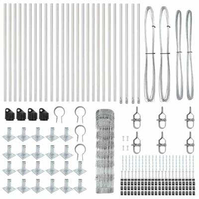 Weidehekwerk Zilver 50 x 0.8 m Gegalvaniseerd staal