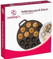 Cookinglife Poffertjespan - Gietijzer - ø 24 cm - 19 poffertjes - thumbnail