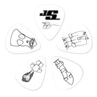 D&apos;Addario 1CWH4-10JS Joe Satriani plectrums wit medium (10 st) - thumbnail