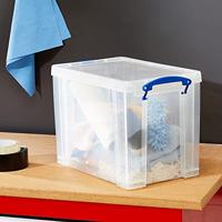 Really Useful Box opbergdoos 19 liter hangmappenkoffer, transparant - thumbnail