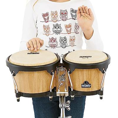 Nino Percussion NINO3NT-BK houten bongoset zwarte hardware