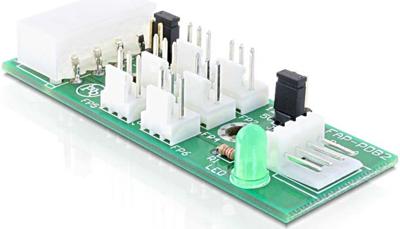 DeLOCK distribution board 6x fan 5v/12v adapter