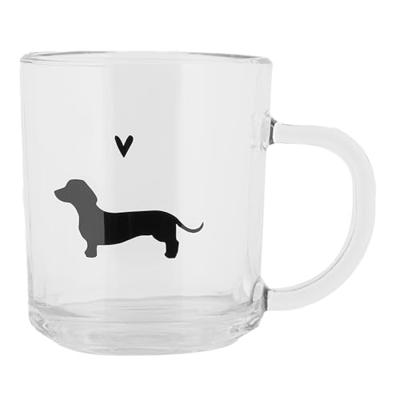 Clayre & Eef Theeglas tekkel 200ml