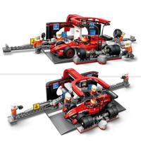LEGO CITY F1 pitstop en pitcrew met Ferrari auto 60443 - thumbnail