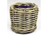Drypot rotan d14h14cm grijs Van der Leeden - Van der leeden - thumbnail