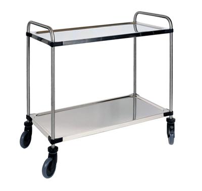 Serveerwagen met 2 plateaus 870x570x950mm Serveerwagen met 2 plateaus 870x570x950mm