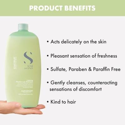 Alfaparf Semi di Lino Scalp Care Calming Micellar Low Shampoo 1000ml Alfaparf Semi di Lino Scalp Care Calming Micellar Low Shampoo 1000ml