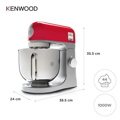 Voedselverwerker Kenwood 0W20011138 Inox 5 L 1000W 1000 W 5 L Zwart Rood
