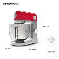 Voedselverwerker Kenwood 0W20011138 Inox 5 L 1000W 1000 W 5 L Zwart Rood - thumbnail
