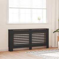 VidaXL Radiatorombouw 172x19x81,5 cm mdf zwart - thumbnail