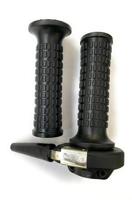 Domino gasgreep set "vintage" throttle grips alu chr vint gheprad - thumbnail