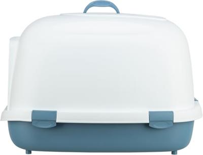 TRIXIE KATTENBAK PRIMO XXL TOP MET KAP BLAUW / WIT 71X56X47 CM