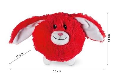 Karlie Moppelchen Haas Flappy, hondenspeelgoed, pluche, roze, 15 x 12 x 14 cm