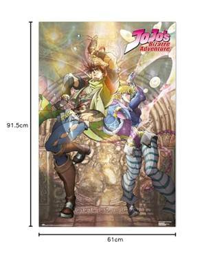 Poster Jojo&apos;s Bizarre Adventure - Joseph Joestar & Caesar Zeppeli 61x91,5cm