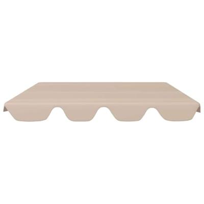 Vervangingsluifel voor schommelbank 150/130x105/70 cm beige - thumbnail