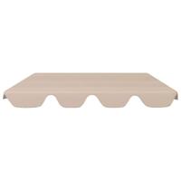 VidaXL Vervangingsluifel voor schommelbank 150/130x105/70 cm beige - thumbnail