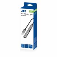 ACT AC6225 USB-A Hub 2.0 | 4-poorts USB-A | Aluminium | Kabellengte 18cm - thumbnail