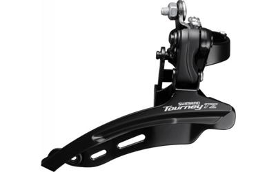 Shimano voorderailleur 6/7-speed tourney tz fd-tz510 down swing hoge klem ø28,6 mm 48t