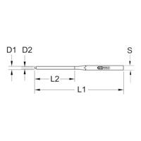 KS Tools 162.0411 Remblok-spindrijver, 8-kant, Ø 4 mm - thumbnail