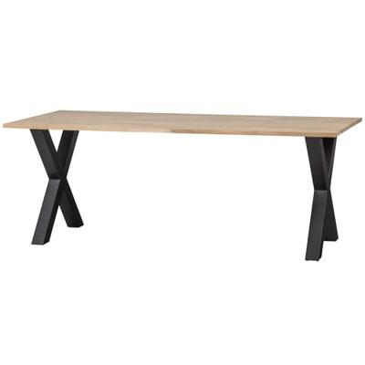 WOOOD Eettafel 'Tablo' met X-poot, 200 x 90cm WOOOD Eettafel 'Tablo' met X-poot, 200 x 90cm