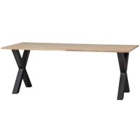 WOOOD Eettafel 'Tablo' met X-poot, 200 x 90cm - thumbnail