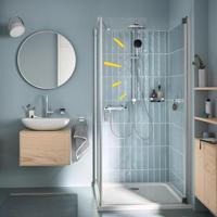 Douchekolom met handmatige omstelling - Waterbesparend - GROHE Vitalio Comfort 250 - Chroom - 26986001 - thumbnail