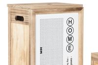 Wasmand DKD Home Decor Natuurlijk Paulownia hout (40 x 30 x 55 cm) (5 Onderdelen) - thumbnail