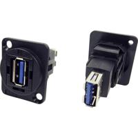 Cliff CP30205N CP30205N XLR-adapter USB 3.0-A-bus naar USB 3.0 A-bus Adapter, inbouw 1 stuk(s) - thumbnail